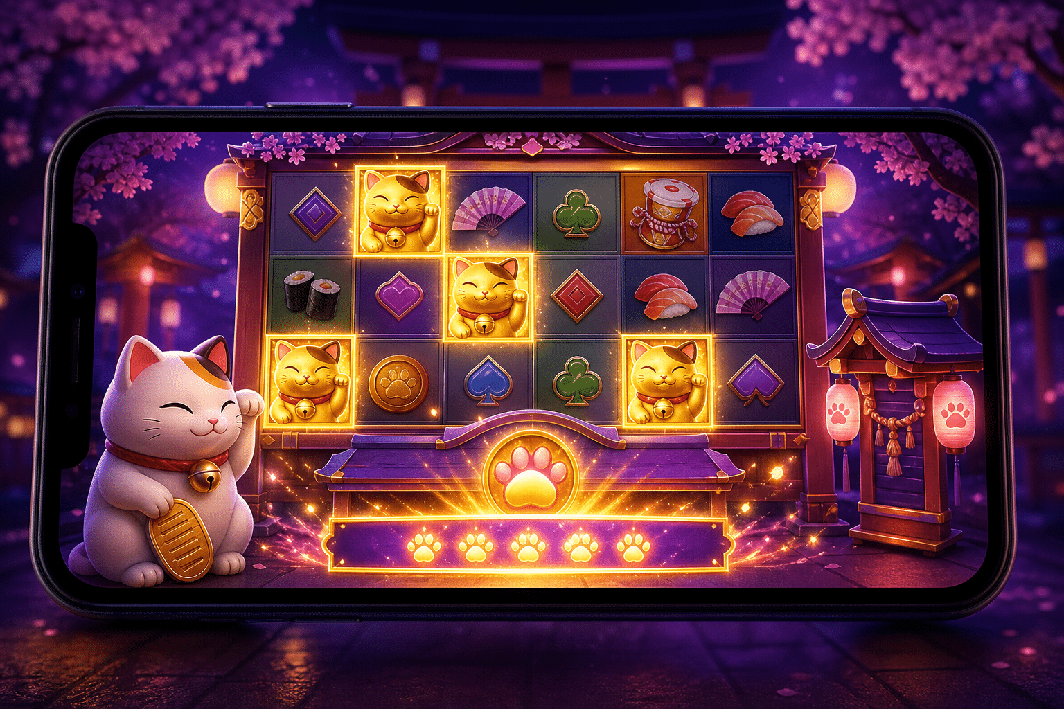 Scatter Lucky Neko free spin