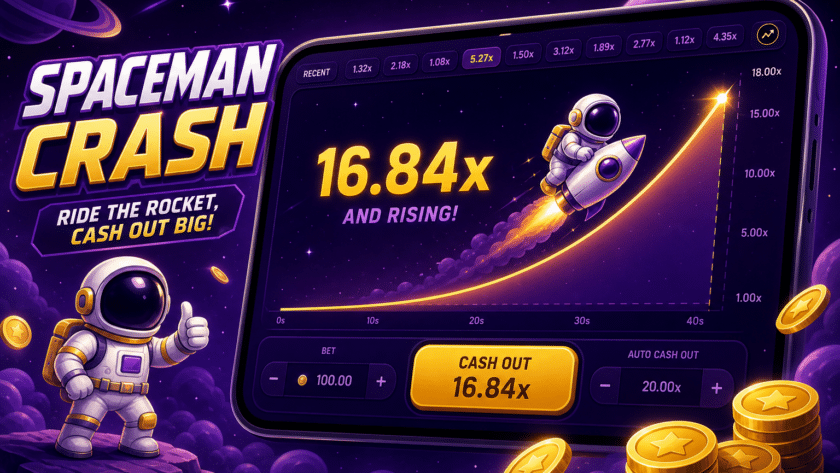 Spaceman crash game PGTOTO